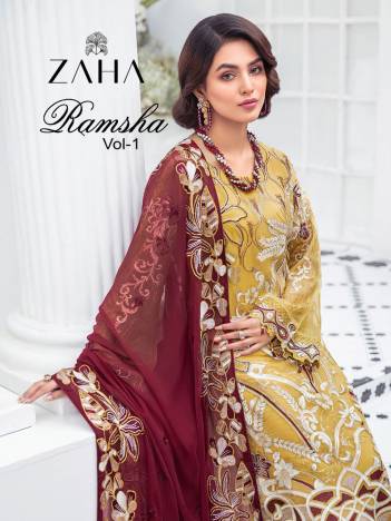 Ramsha Vol 1 Zaha Women Embroidery Pakistani Salwar Suits